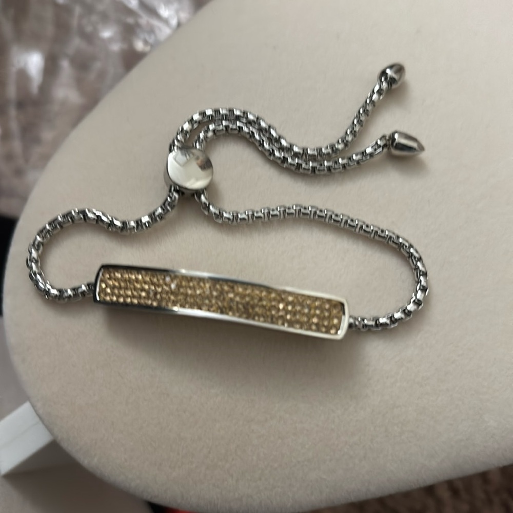 JCN stainless steel- QVC adjustable bracelet